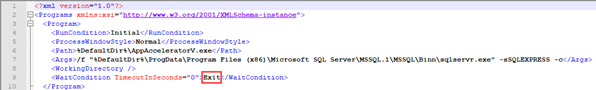 Modifying Programs.xml for WaitCondition TimeoutInSeconds